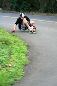 Comet Skateboards - JM Duran charging downhill